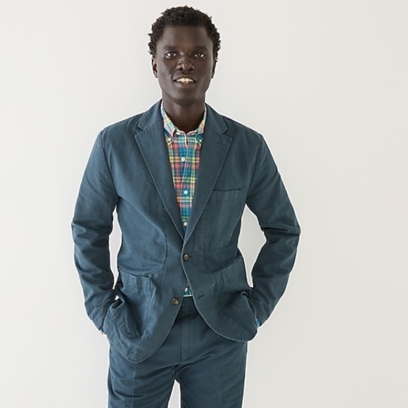 J Crew Garment-dyed cotton-linen chino suit jacket
Item AX270 - Picture 3 of 6